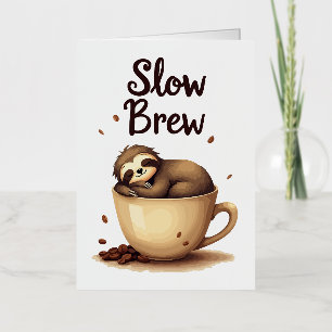 Slow Brew Coffee Sloth