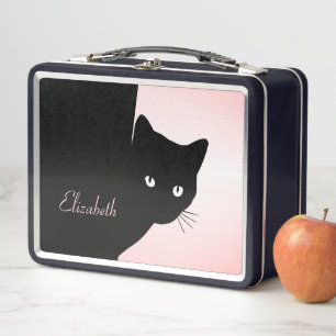 Sly Black Cat Pink