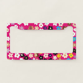 Small Floral Pattern white Pink 