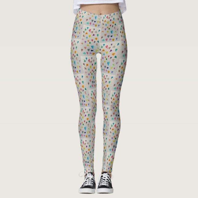 Small Hearts Tile Leggings  (Anverso)