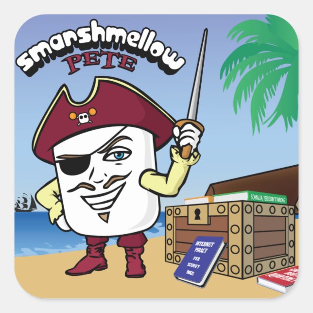 Smarshmellow Pete - Pegatina (Anverso)