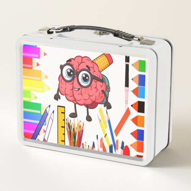 Smart Brain Personalizado Lunch Box para niños - D (Reverso)