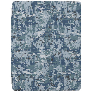 Smart Cover Para iPad Camuflaje de camo digital azul de la marina
