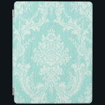 Smart Cover Para iPad Damasco floral de Aqua<br><div class="desc">Damasco floral de Aqua</div>