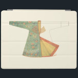 Smart Cover Para iPad Dibujo de Kimono semiacabado<br><div class="desc">Un kimono medio acabado es el tema de esta pintura. Hecho en un verde adorable con un asombroso patrón floral,  casi quieres terminarlo tú mismo y ponerte para una ocasión especial. ¡Compra esta gran huella hoy!</div>