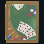 Smart Cover Para iPad Ganando mano de póquer seis a diez<br><div class="desc">¡Ojalá cada mano de póker fuera tan buena! Una línea de seis a diez es la mano ganadora en esta pintura de Chariklia Zarris. ¡Dése una mano ganadora comprando esta pieza!</div>
