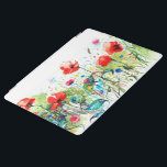 Smart Cover Para iPad Ilustracion acuarela de flores de colores<br><div class="desc">ilustracion acuarela de flores de primavera abstractas de color Guay.</div>