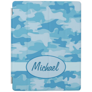 Smart Cover Para iPad Nombre de camuflaje de la Marina Azul personalizad