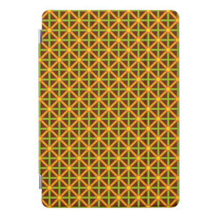 Cubierta Para iPad Pro Patrón verde y amarillo inspirado en el Naranja re