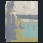Smart Cover Para iPad Pintura moderna de libre expresión<br><div class="desc">Esta moderna pintura de expresión libre fue creada por Megan Meagher. Púrpura,  azul claro y blanco de pincel se tumban sobre un fondo de verde claro. ¡Obtén una copia de esta impresión hoy!</div>