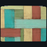Smart Cover Para iPad Pintura multicolora costera de Contempoary<br><div class="desc">La aguamarina, el verde, el rojo y el amarillo se encuentran en una explosión del color evocadora de un modelo en una cubierta de la playa. ¡El colgante de esta pintura costera contemporánea en su pared puede tentarle para tomar que las vacaciones usted ha estado suspendiendo! Hace un gran regalo...</div>