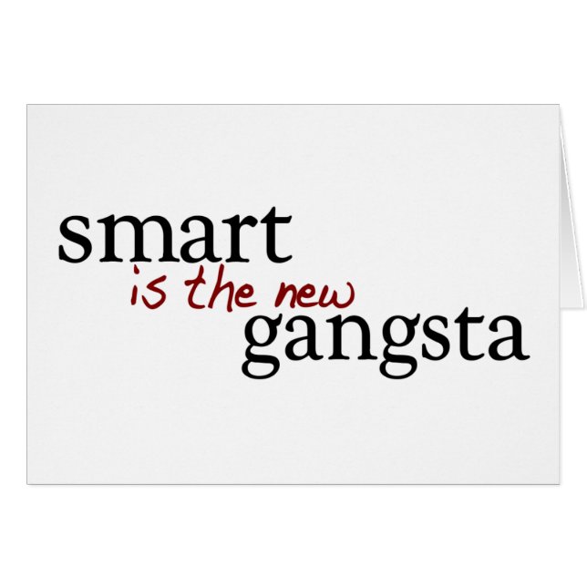 Smart es el nuevo Gangsta (Anverso (Horizontal))