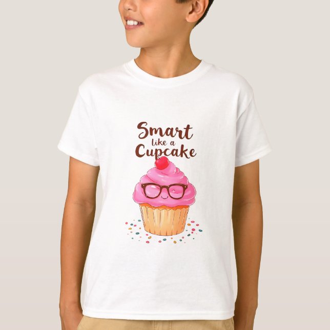 Smart Like a Cupcake vuelve a la camiseta escolar (Anverso)