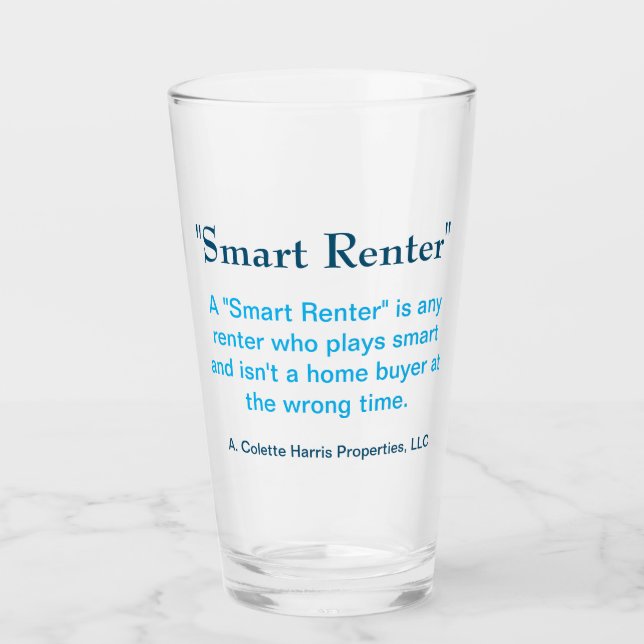 Smart Renter - Diseño de vidrio de 3 (Anverso)