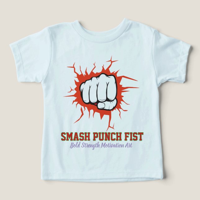 Smash Punch Fist – Bold Strength Motivation Art (Diseño delantero )