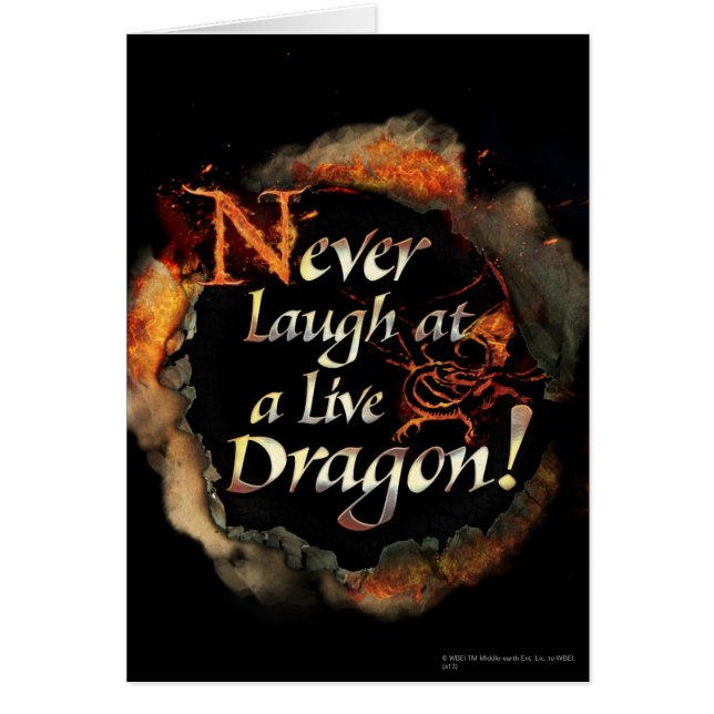 SMAUG™ - Nunca te rías el logotipo gráfico (Frente)