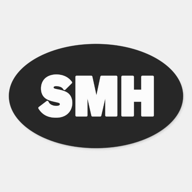 SMH | Pegatina de argot de texto (Anverso)