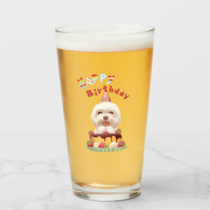 Smile Pup: Cumpleaños Feliz Bichon y Arte de Tarta