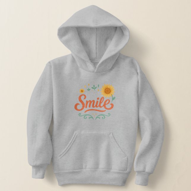 Smile Sunflower Kids’ Hoodie | Positive Vibes  (Distribución )