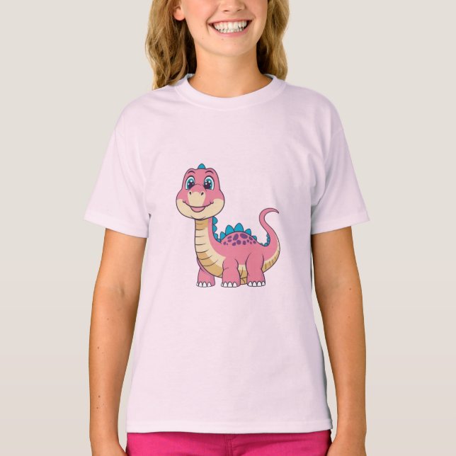 Smileasaurus - Camiseta de dinosaurio para niños (Anverso)
