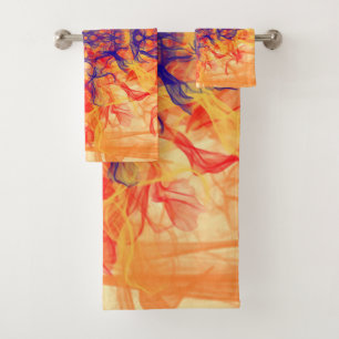 SMOKE naranja - Arte fractal -