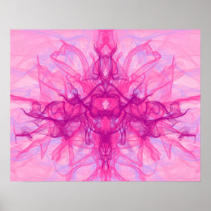 SMOKE PINK - Arte fractal moderno y abstracto -