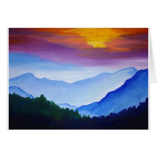 Smokey Mountain Sunset (Anverso (Horizontal))