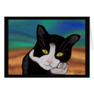 Smoking las tarjetas del gato