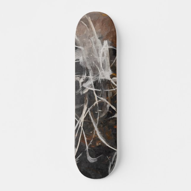 Smoky Charcoal Web Abstract Skateboard (Anverso )