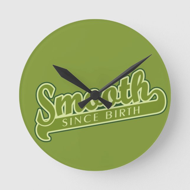SMOOTH personalizado reloj de pared (Anverso)