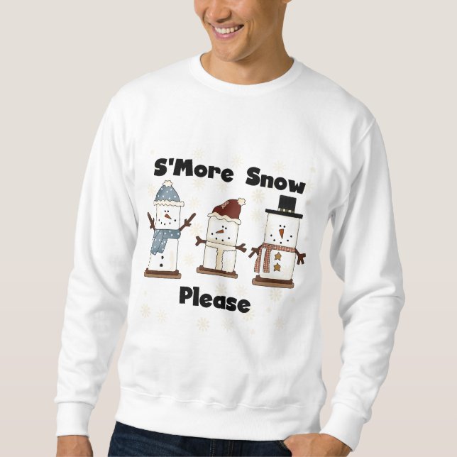 S'more Nieve Por favor camisetas y regalos (Anverso)