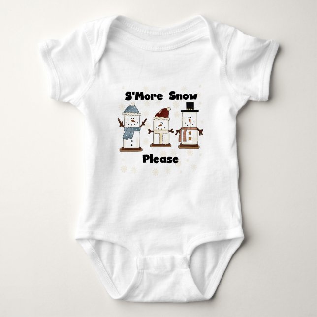 S'more Nieve Por favor camisetas y regalos (Anverso)