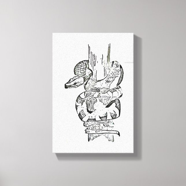 Snack envuelto alrededor de la impresión de lienzo (Anverso)