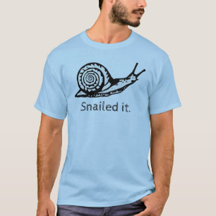 Snailed él camisa divertida del caracol