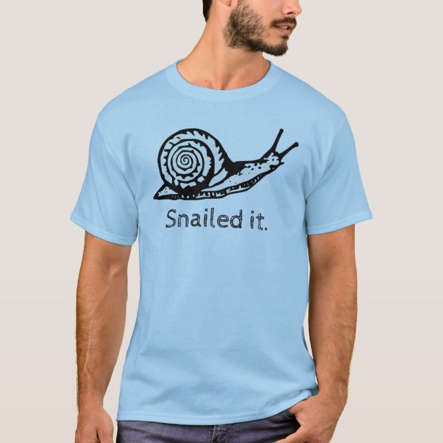 Snailed él camisa divertida del caracol (Anverso)