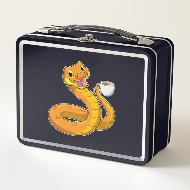 Snake con copa de café (Anverso)
