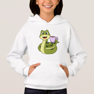 Snake con copa de café