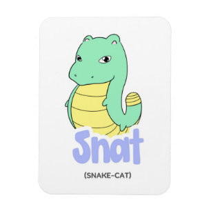 Snake (Serpiente + Gato) Imán flexible suave