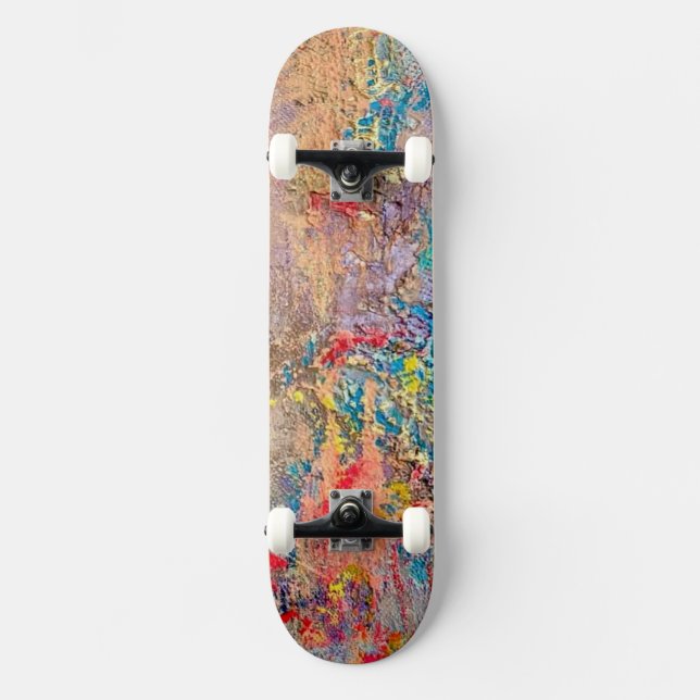 Snake Skateboard Vibrant Colorful Luxury (Anverso)