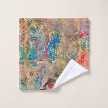 Snake Skin Bathroom Toalla Set Luxury Vibrant Bold