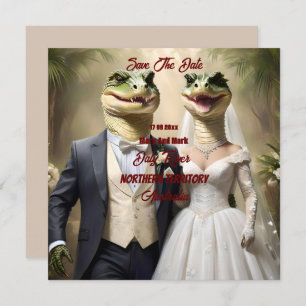 "Snapping Up Love: Un asunto de Boda cocodrilo"