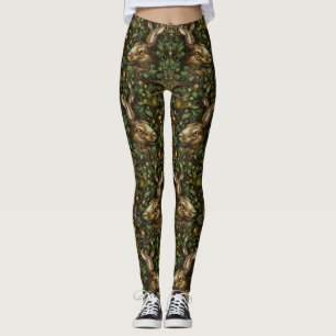 Sneaky Peeking Hare Leggings - Cute