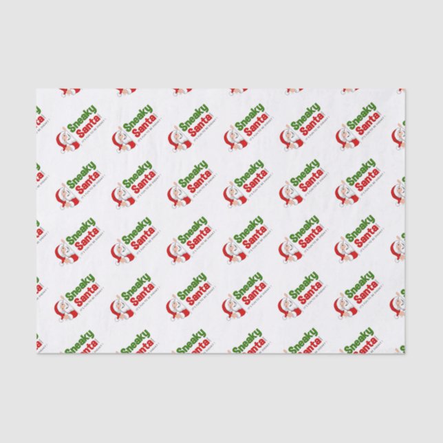 Sneaky Santa Logo de 10 lb Papel de tejidos, blanc (Anverso)