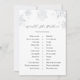 Snflakes Prefiere Tarjeta De Juego