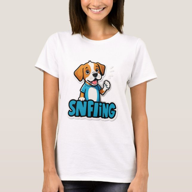 Sniff Ocurre - Graciosa Camiseta Personalizado de  (Anverso)
