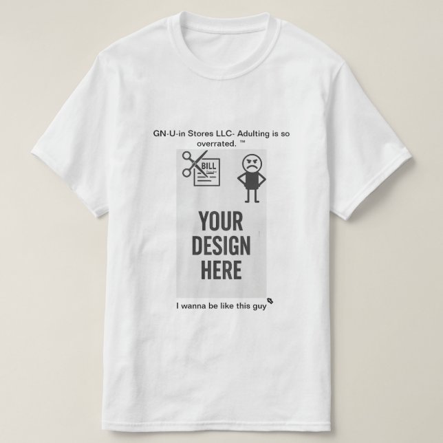 "Snip the Stress" X Bills Personalizable camiseta (Diseño del anverso)