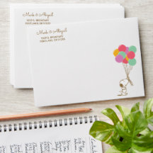 Snoopy and Balloons Primer cumpleaños