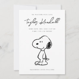 Snoopy Baby Invitación