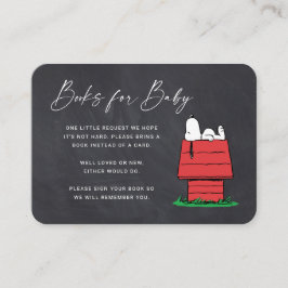 Snoopy Chalkboard - Libros para la invitación al b