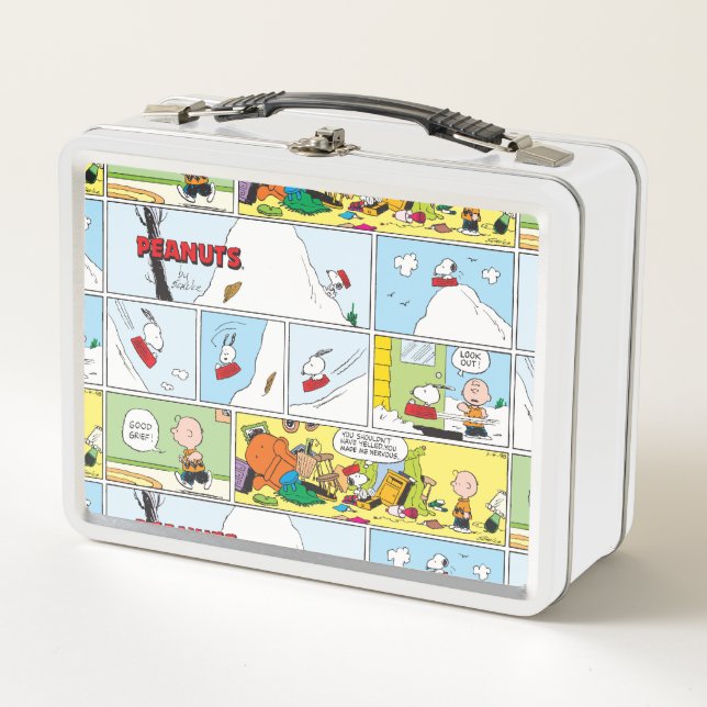 Snoopy Sled Riding Food Dish (Anverso)